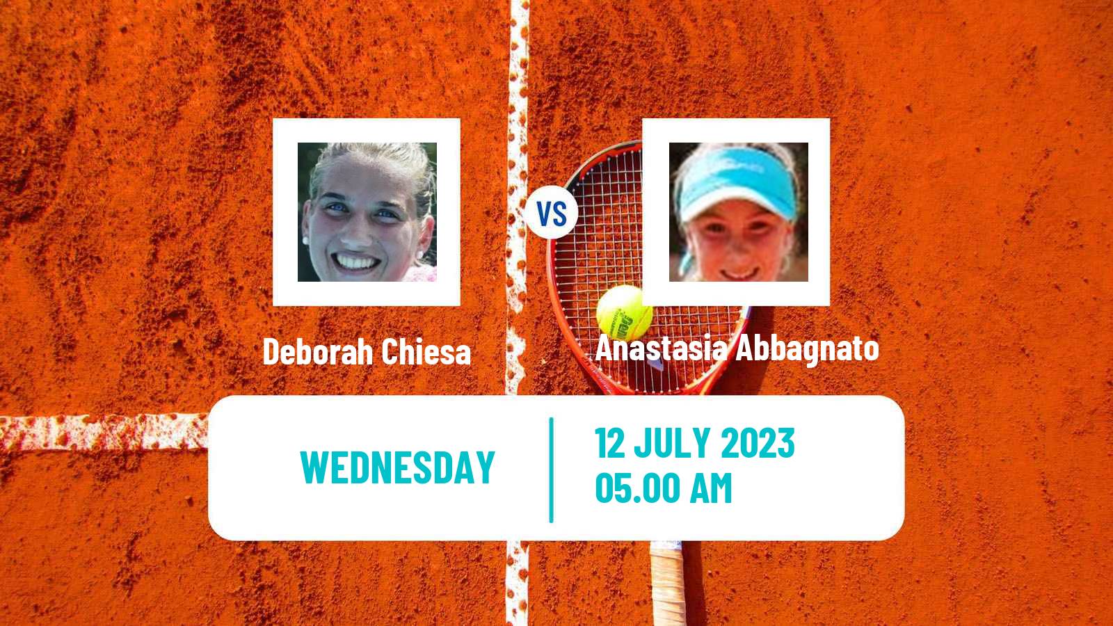 Tennis ITF W60 Rome 2 Women Deborah Chiesa - Anastasia Abbagnato