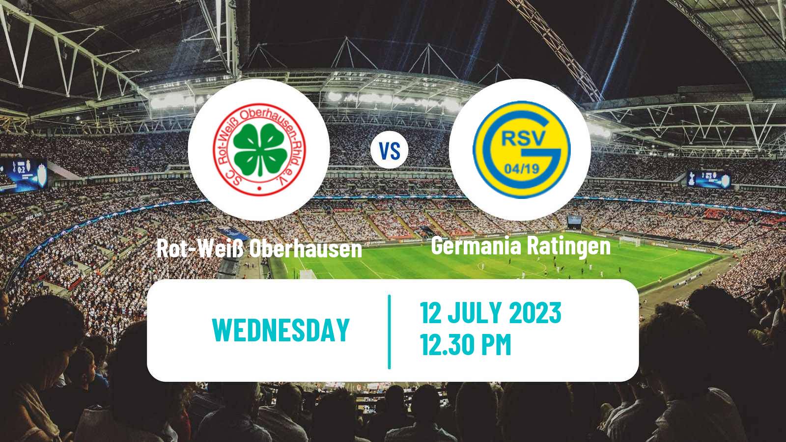 Soccer Club Friendly Rot-Weiß Oberhausen - Germania Ratingen