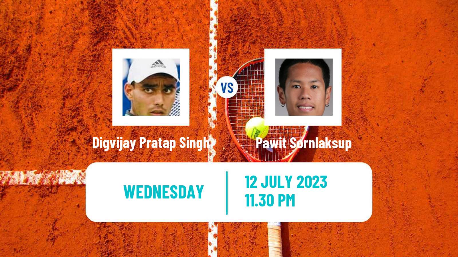 Tennis ITF M15 Nakhon Si Thammarat 4 Men Digvijay Pratap Singh - Pawit Sornlaksup