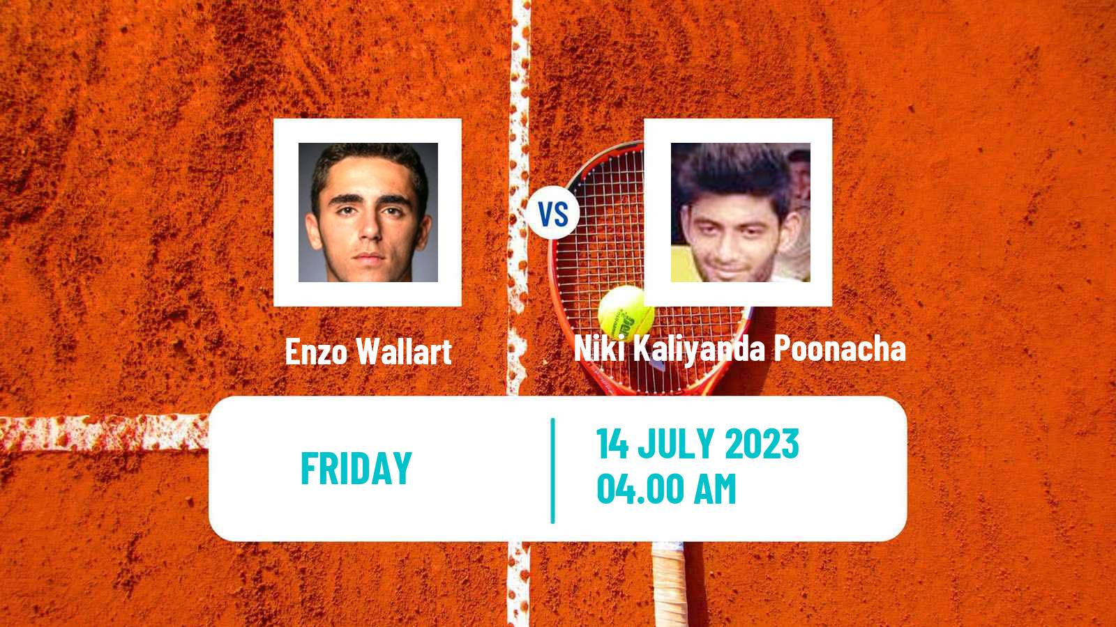 Tennis ITF M15 Monastir 28 Men Enzo Wallart - Niki Kaliyanda Poonacha