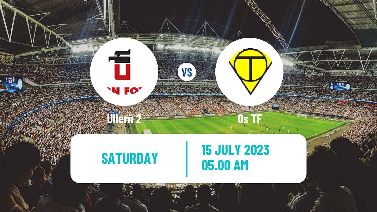 Soccer Norwegian Division 3 - Group 1 Ullern 2 - Os TF
