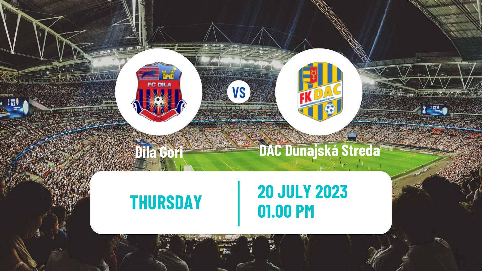 Soccer UEFA Europa Conference League Dila Gori - DAC Dunajská Streda