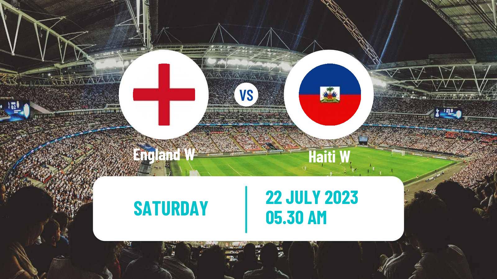 Soccer FIFA World Cup Women England W - Haiti W