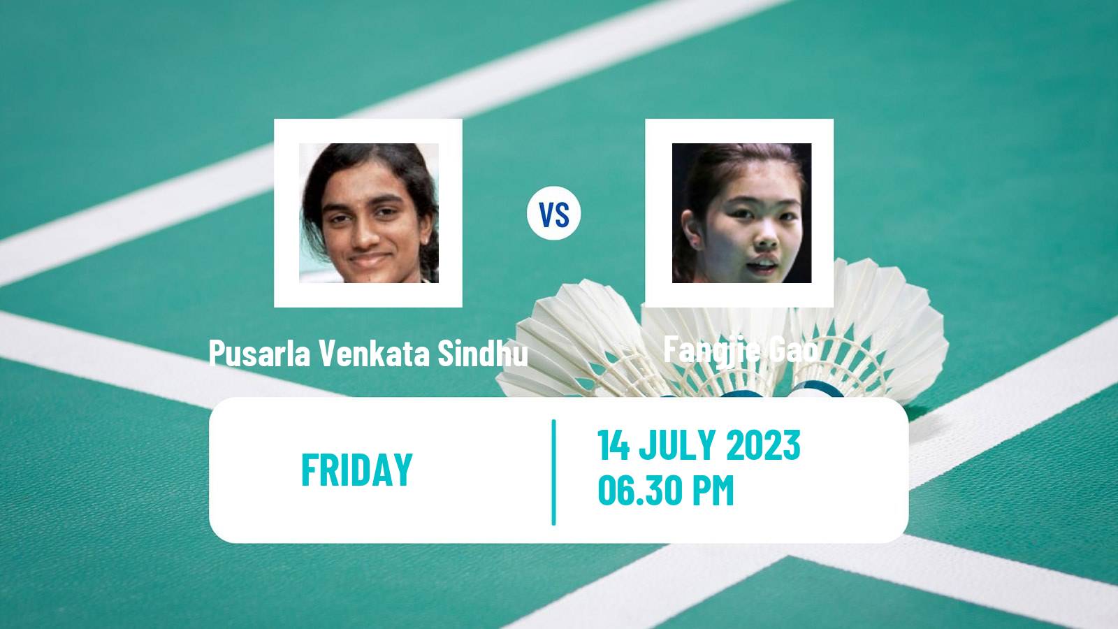 Badminton BWF World Tour Us Open Women Pusarla Venkata Sindhu - Fangjie Gao