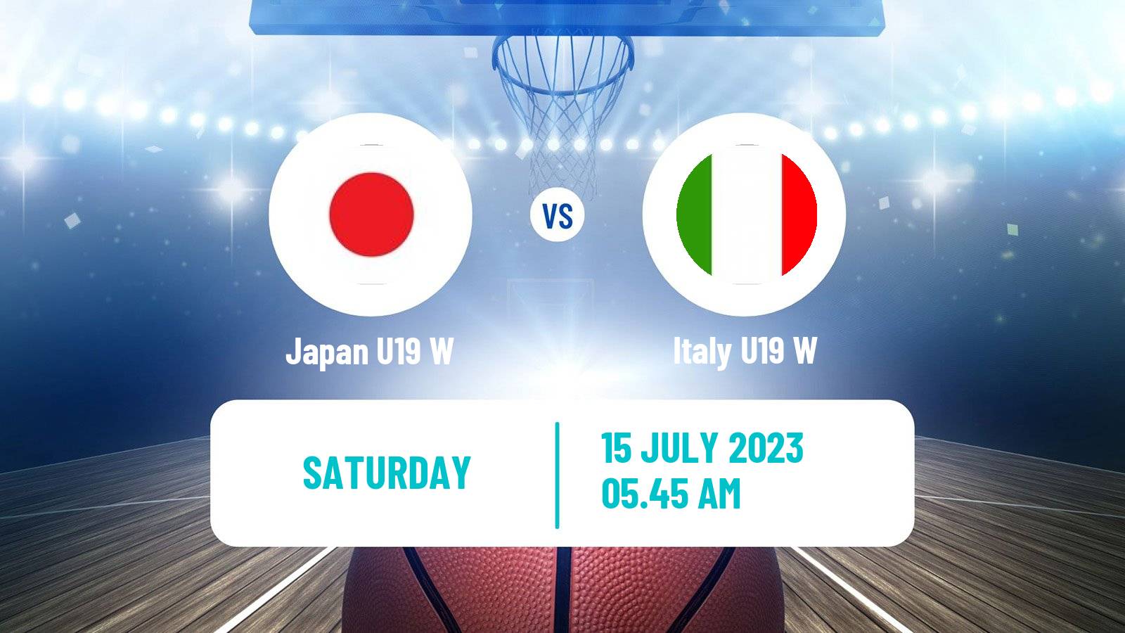 Basketball World Championship U19 Basketball Women Japan U19 W - Italy U19 W
