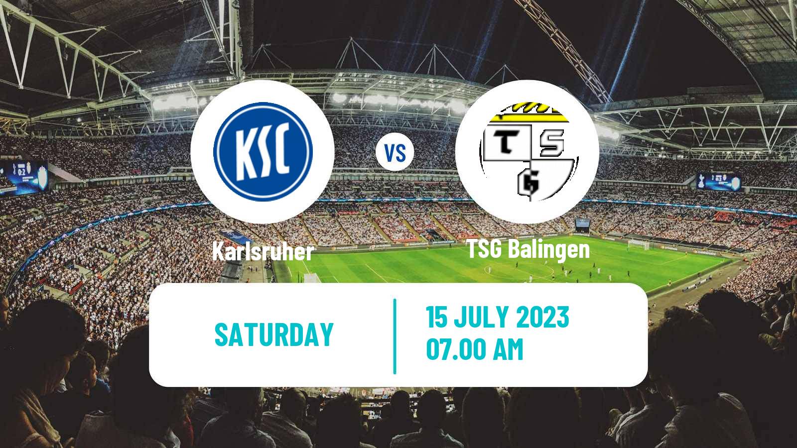 Soccer Club Friendly Karlsruher - Balingen