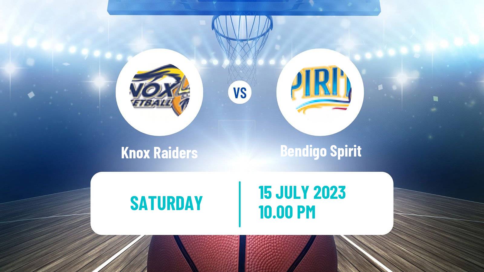 Basketball Australian NBL1 South Women Knox Raiders - Bendigo Spirit