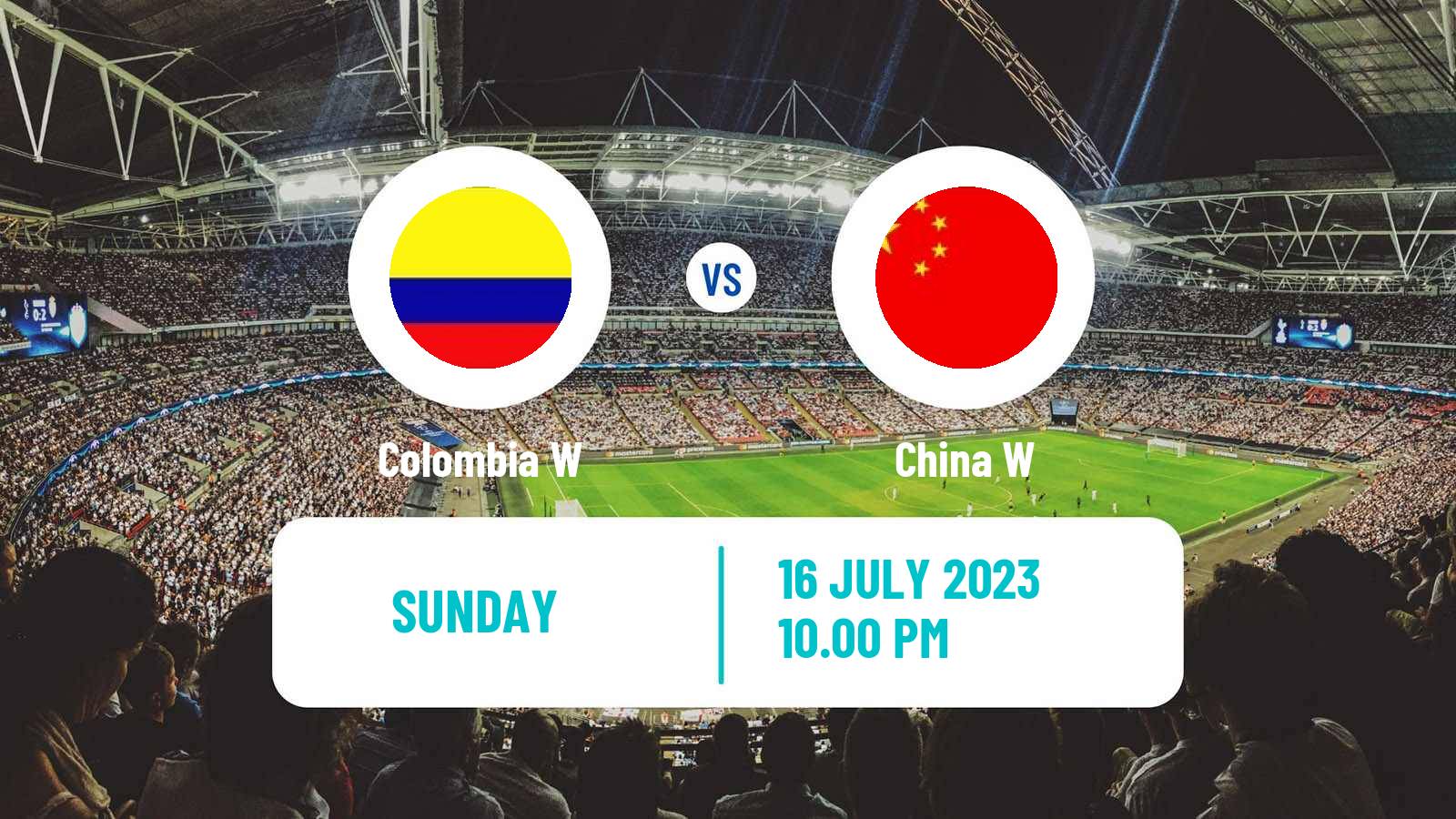 Soccer Friendly International Women Colombia W - China W