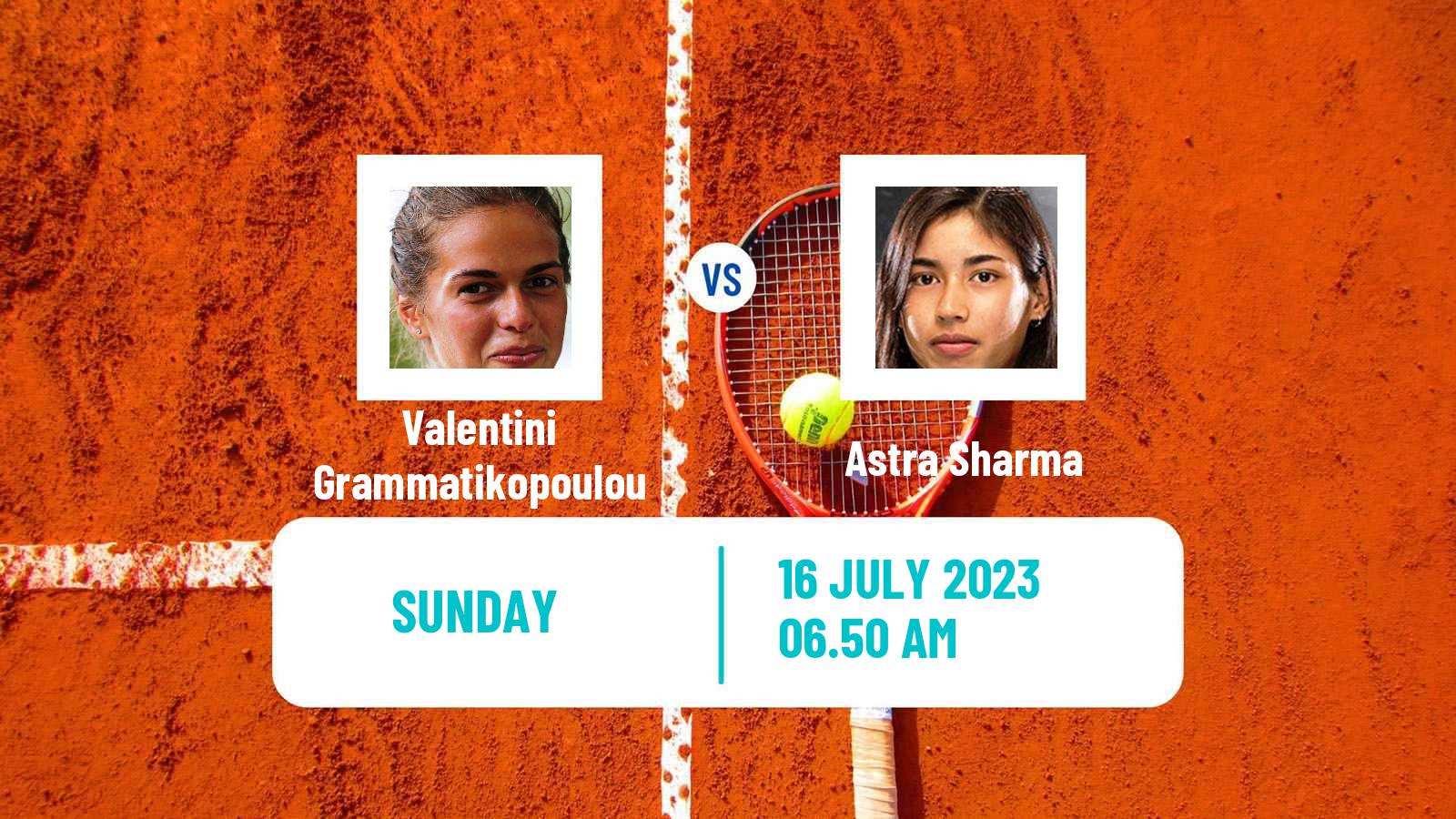Tennis WTA Budapest Valentini Grammatikopoulou - Astra Sharma