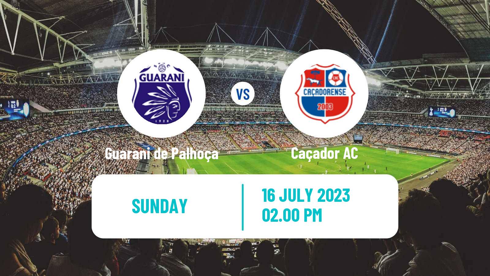 Soccer Brazilian Campeonato Catarinense 2 Guarani de Palhoça - Caçador