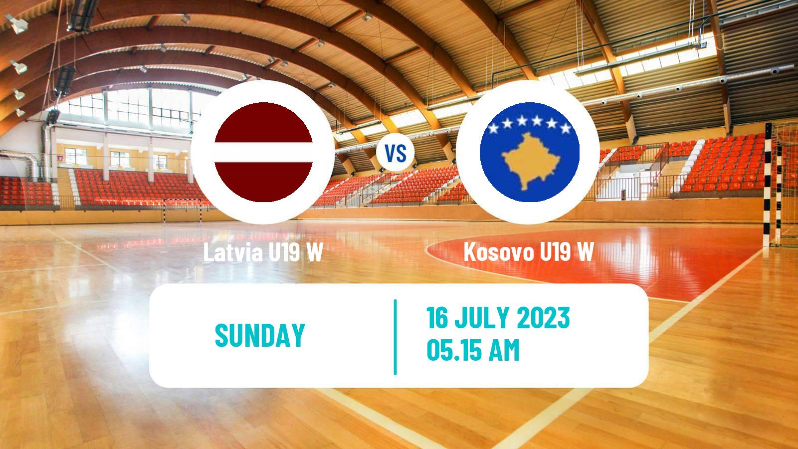 Handball European Championship U19 B Handball Women Latvia U19 W - Kosovo U19 W