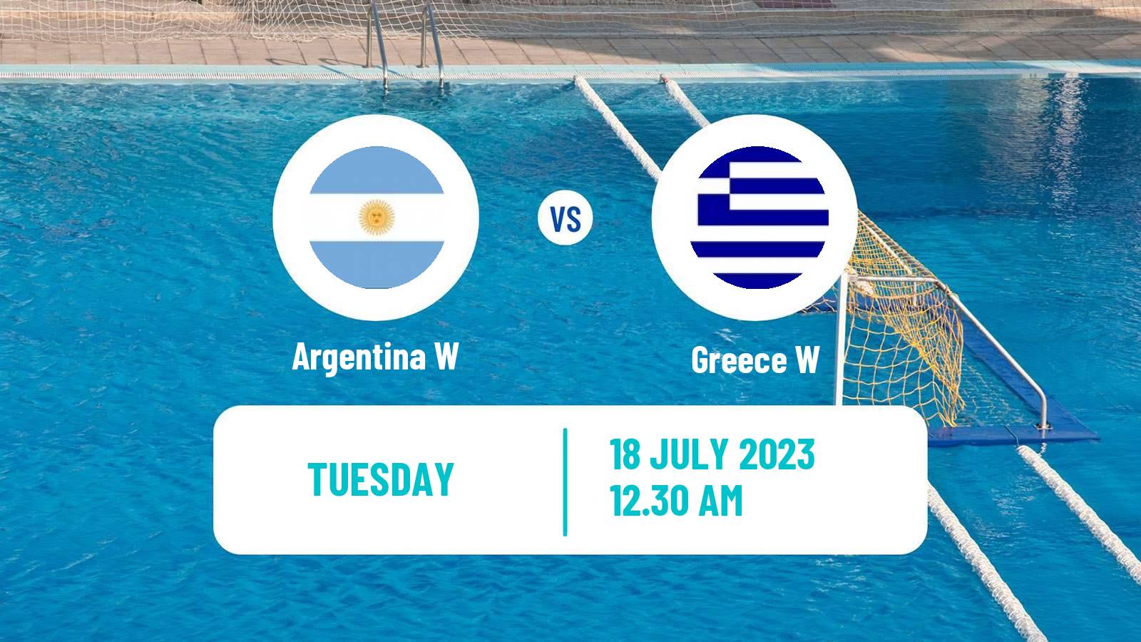 Water polo World Championship Water Polo Women Argentina W - Greece W