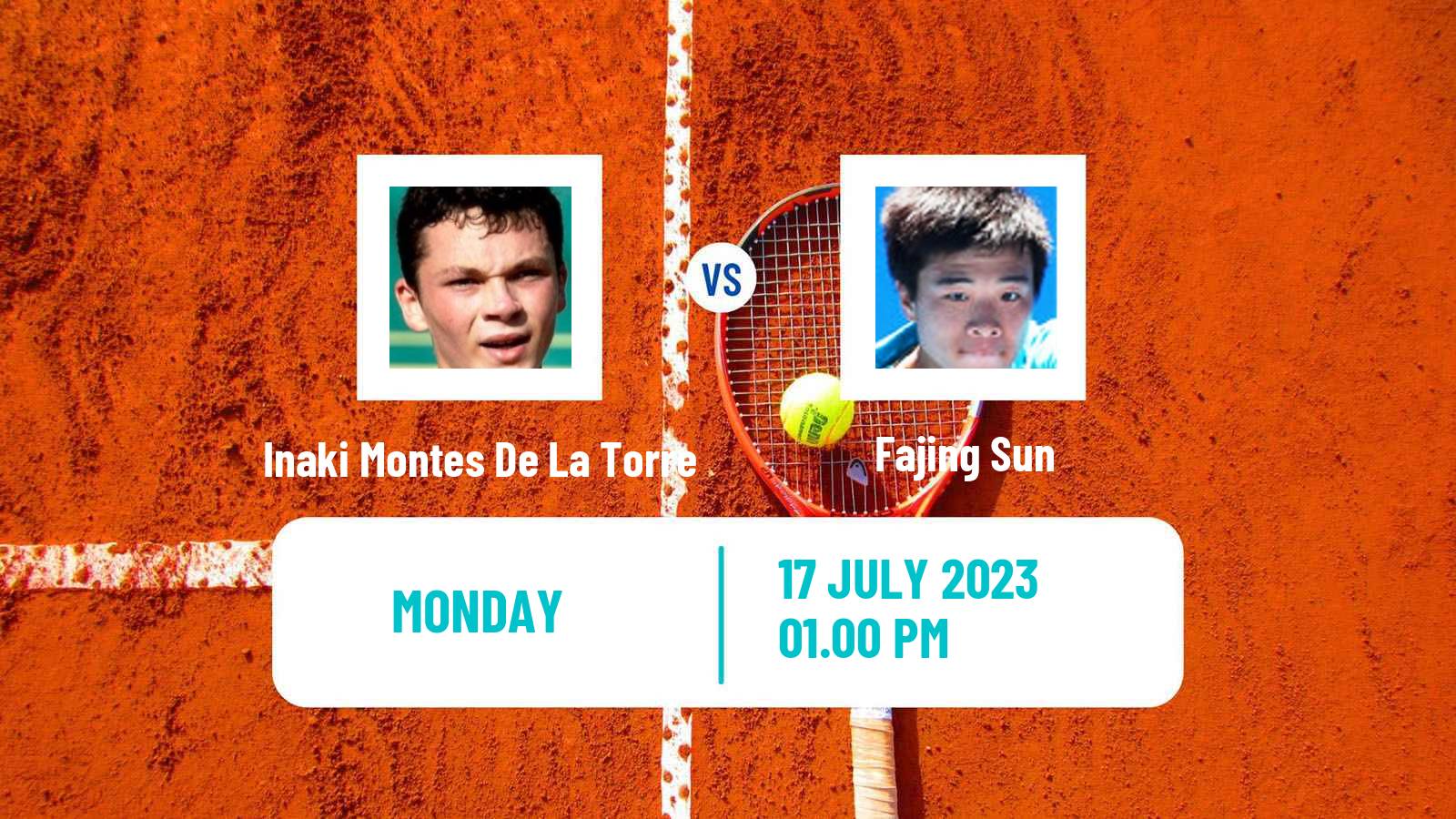 Tennis Pozoblanco Challenger Men Inaki Montes De La Torre - Fajing Sun