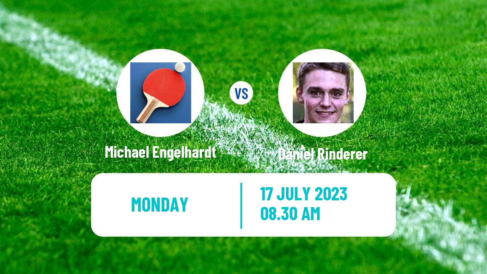 Table tennis Challenger Series Men Michael Engelhardt - Daniel Rinderer