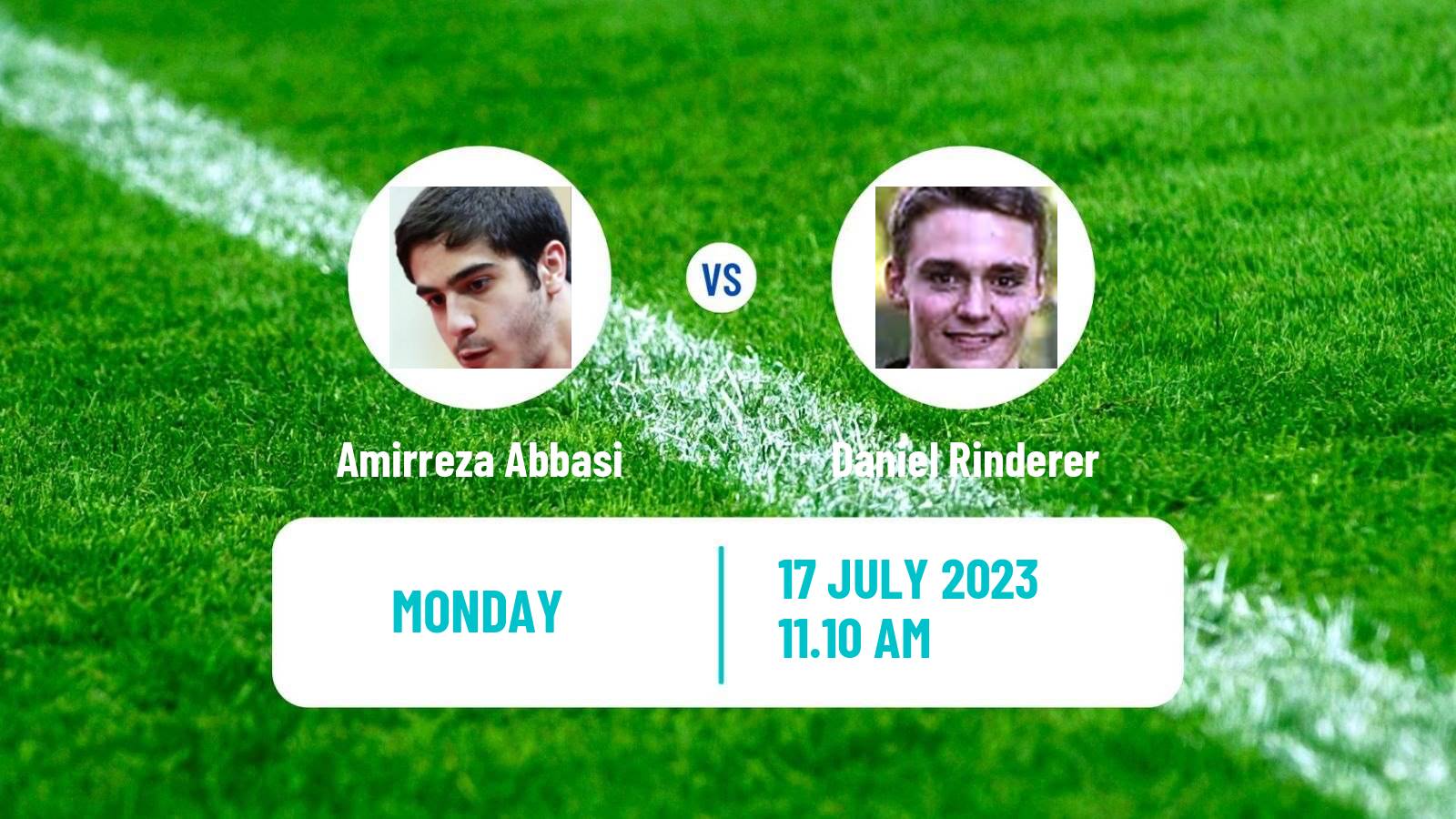 Table tennis Challenger Series Men Amirreza Abbasi - Daniel Rinderer