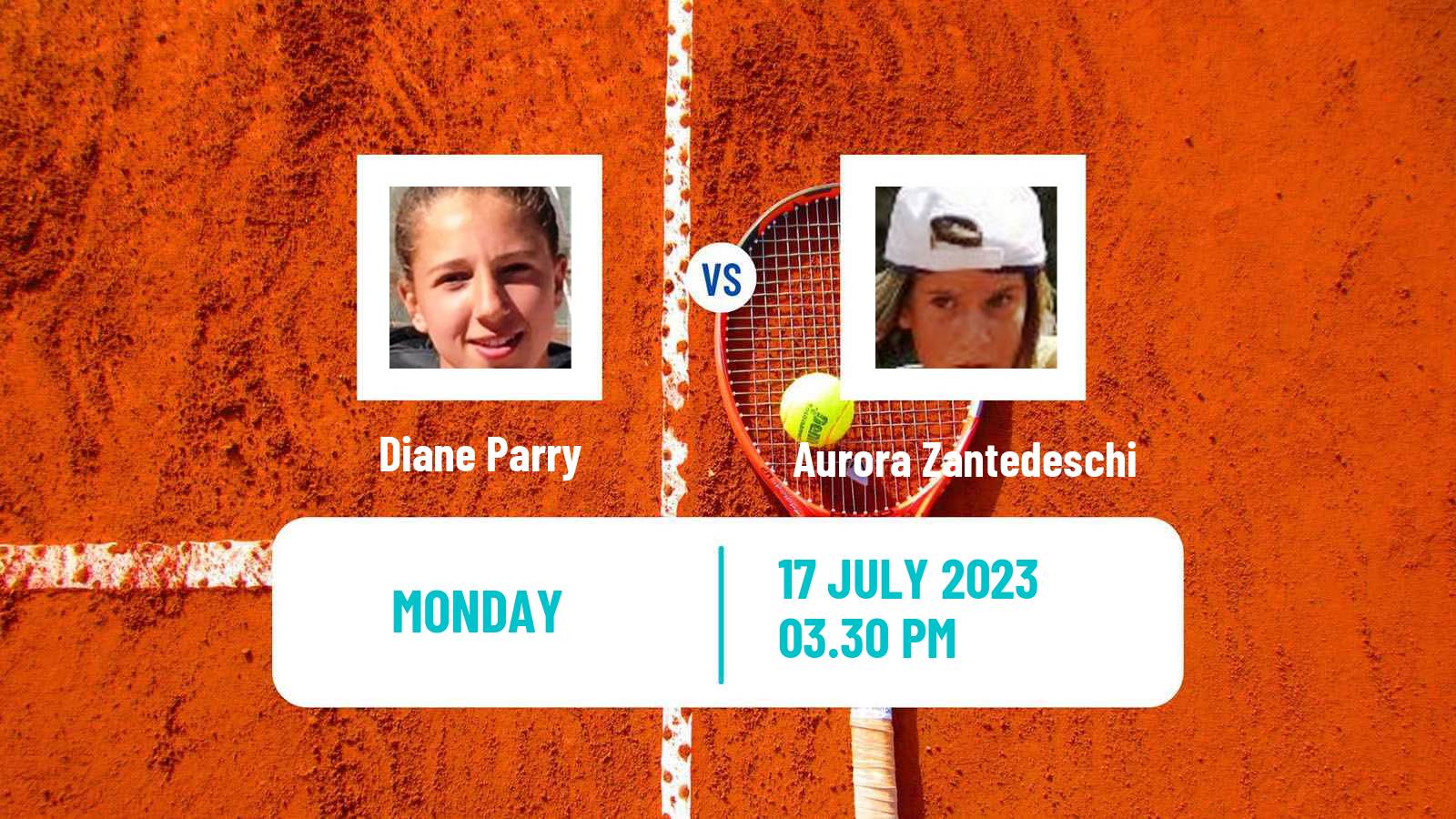 Tennis WTA Palermo Diane Parry - Aurora Zantedeschi