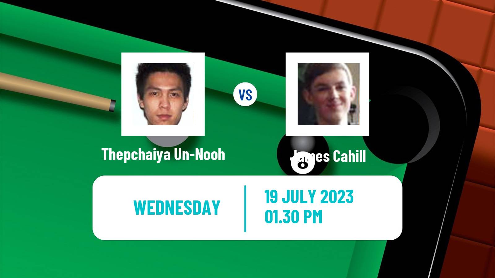 Snooker Championship League Thepchaiya Un-Nooh - James Cahill