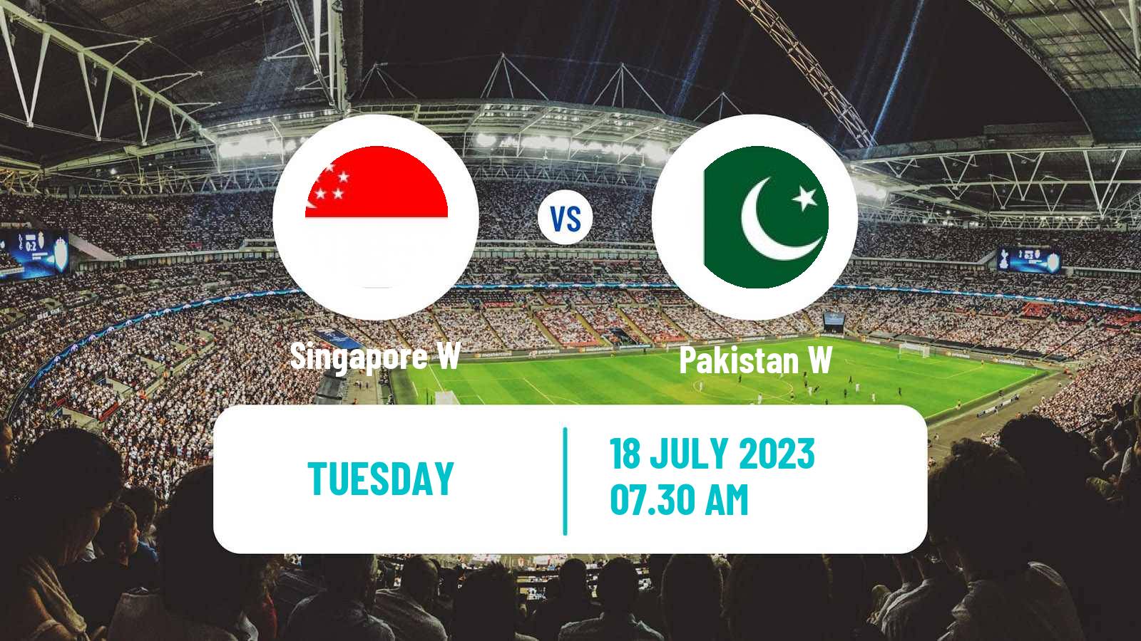 Soccer Friendly International Women Singapore W - Pakistan W