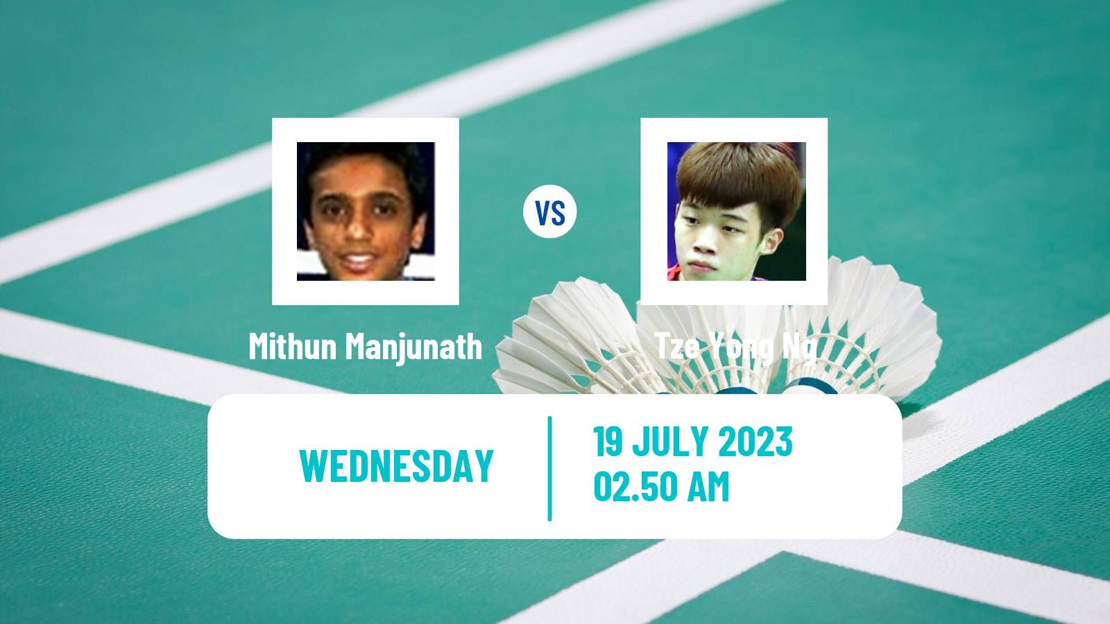Badminton BWF World Tour Korea Open Men Mithun Manjunath - Tze Yong Ng