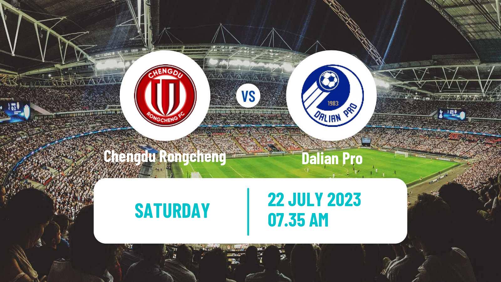 Soccer Chinese Super League Chengdu Rongcheng - Dalian Pro
