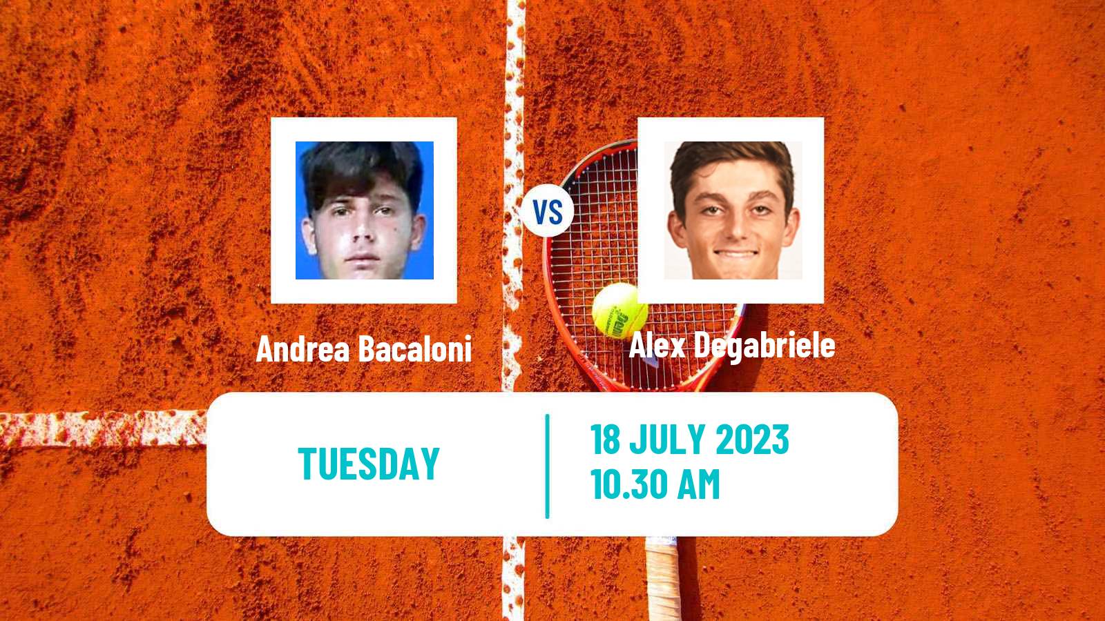 Tennis ITF M15 Monastir 29 Men Andrea Bacaloni - Alex Degabriele
