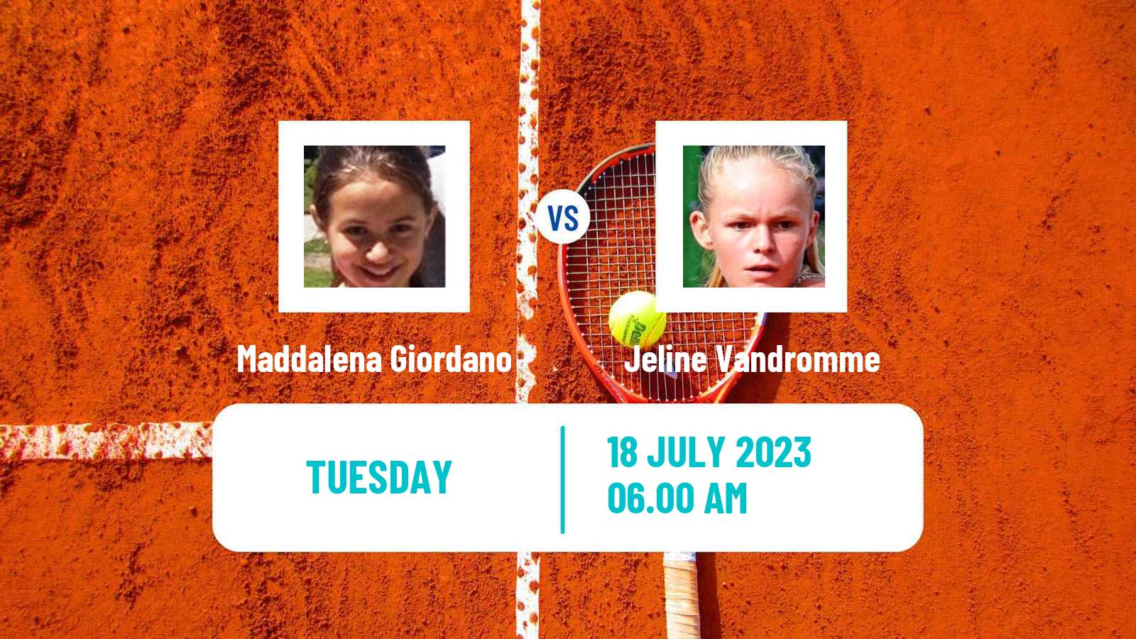 Tennis ITF W15 Les Contamines Montjoie Women Maddalena Giordano - Jeline Vandromme