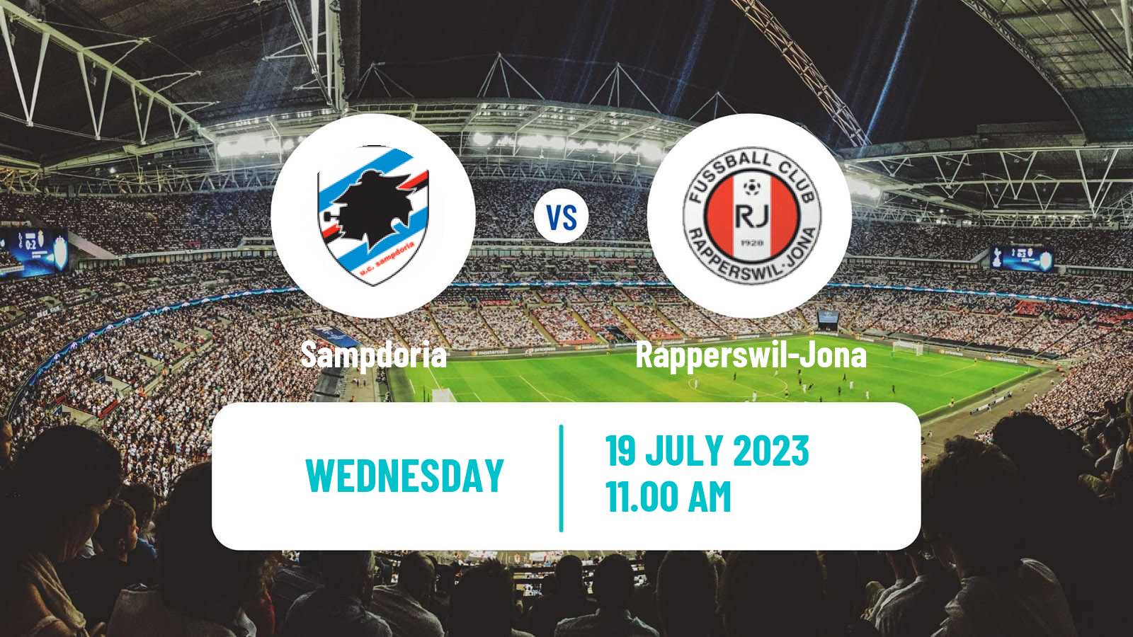 Soccer Club Friendly Sampdoria - Rapperswil-Jona