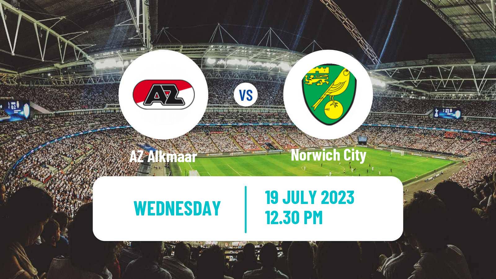 Soccer Club Friendly AZ Alkmaar - Norwich City