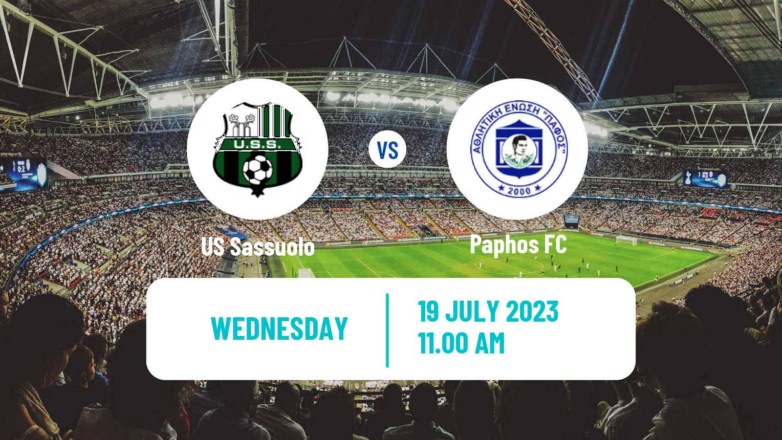 Soccer Club Friendly Sassuolo - Paphos