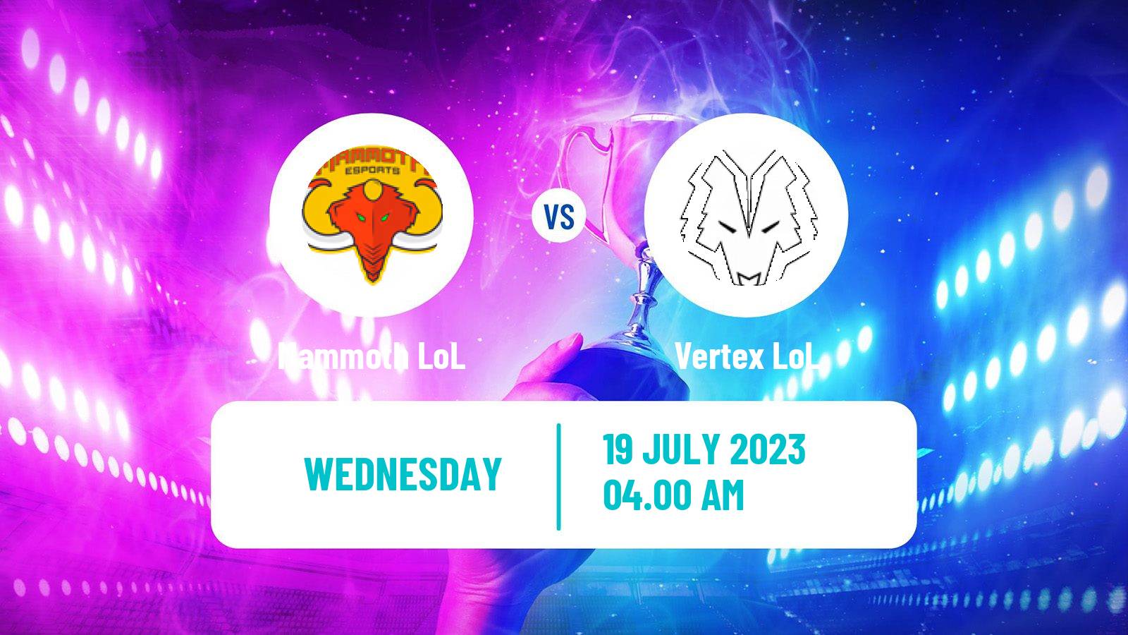 Esports League Of Legends Lco Mammoth - Vertex