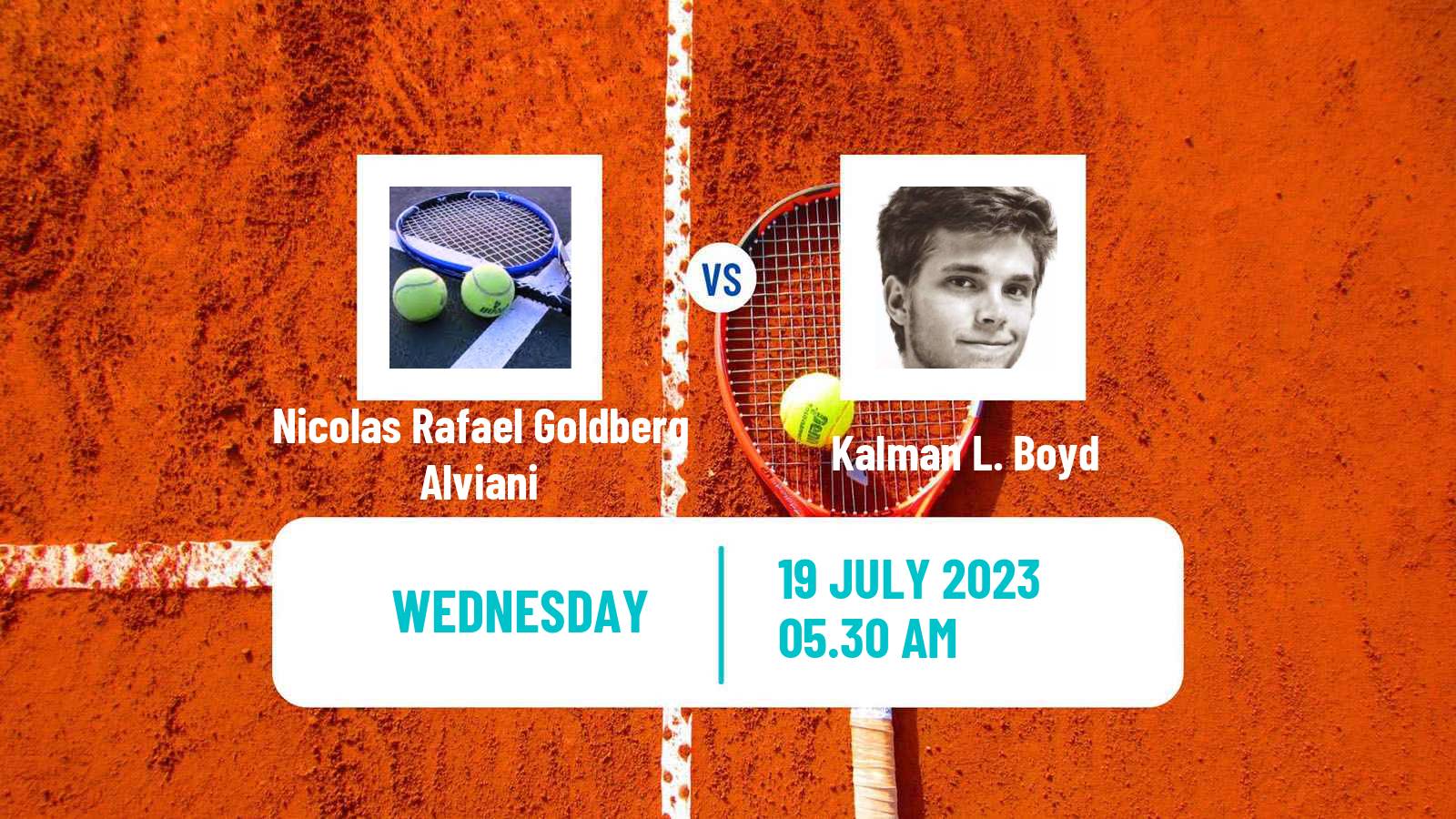 Tennis ITF M15 Monastir 29 Men Nicolas Rafael Goldberg Alviani - Kalman L. Boyd
