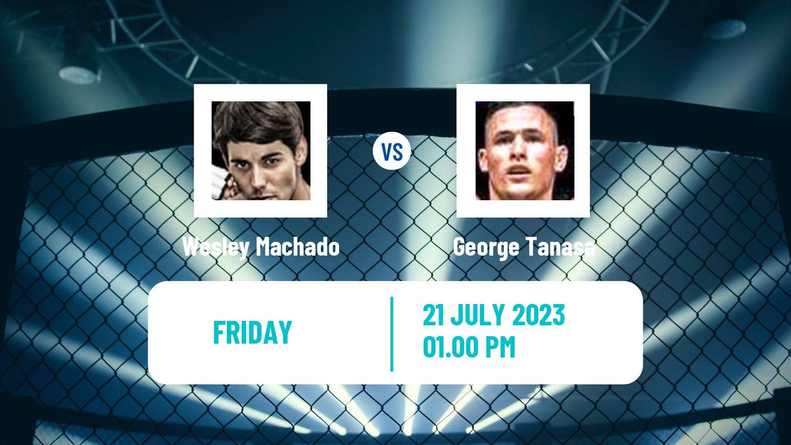 MMA Featherweight Cage Warriors Men Wesley Machado - George Tanasa