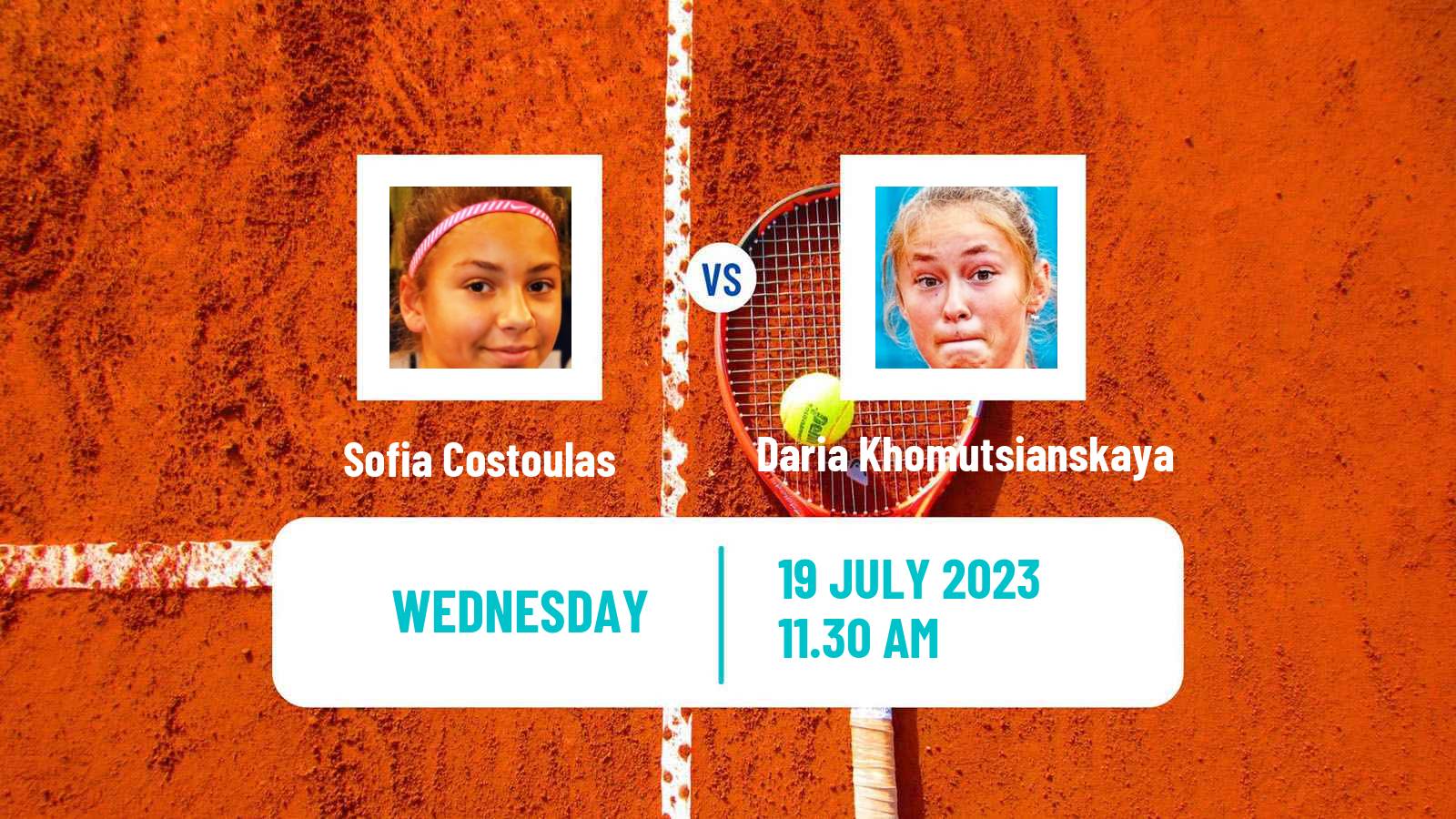 Tennis ITF W40 Porto 3 Women Sofia Costoulas - Daria Khomutsianskaya