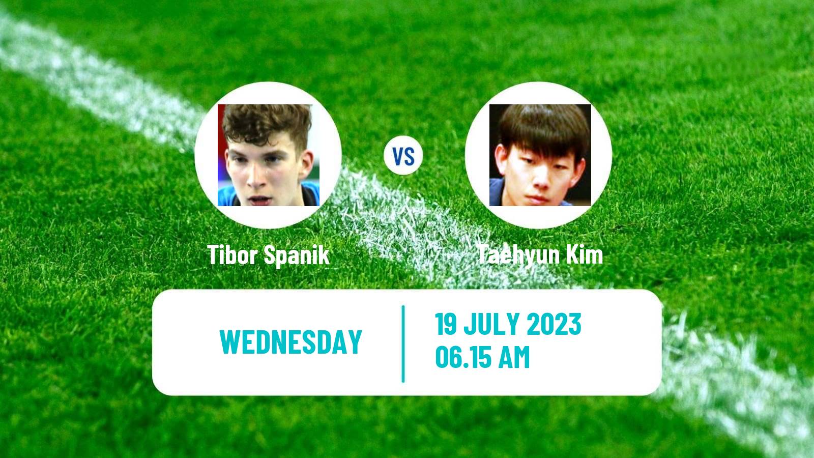 Table tennis Tt Star Series Men Tibor Spanik - Taehyun Kim