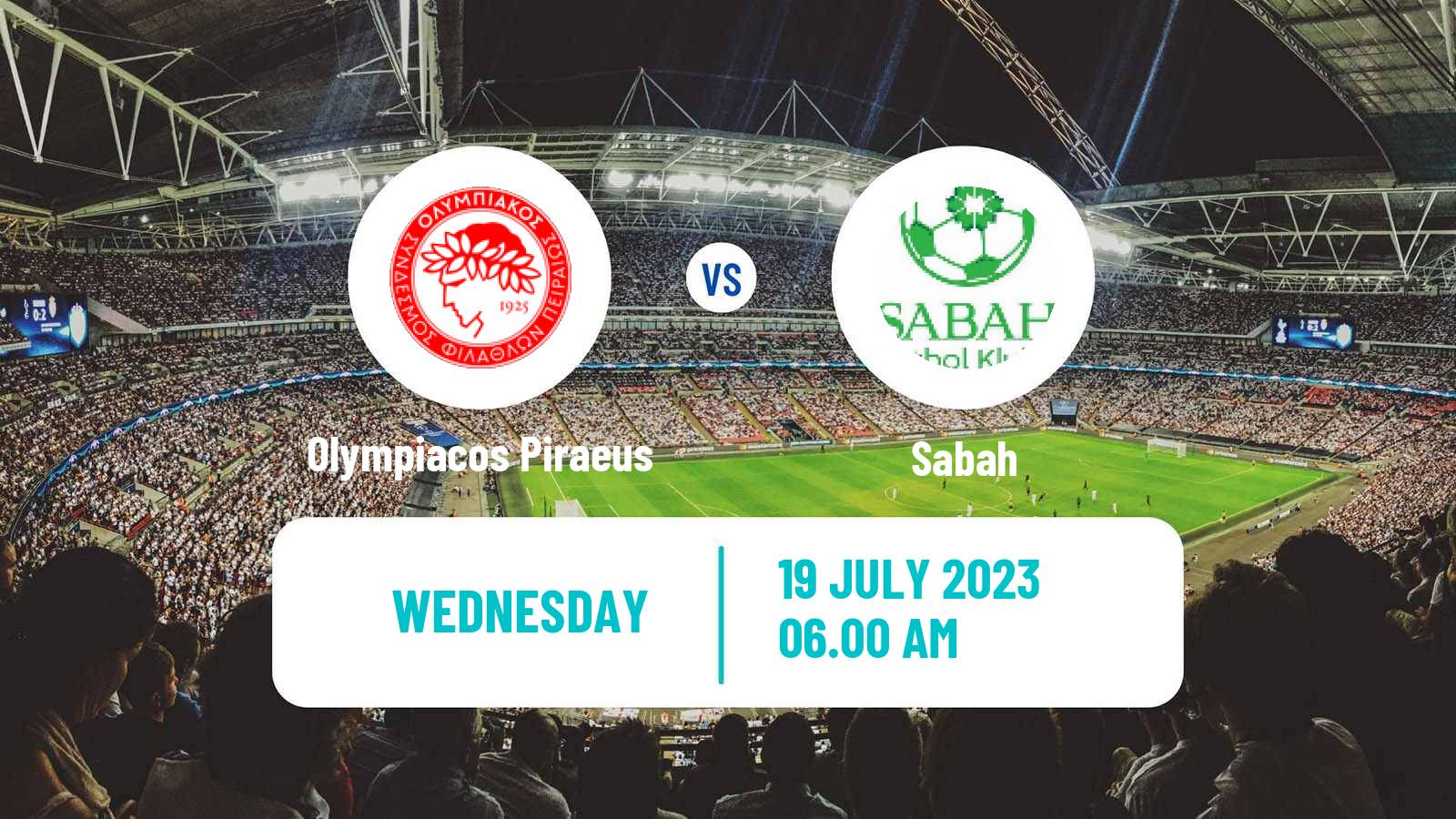 Soccer Club Friendly Olympiacos Piraeus - Sabah