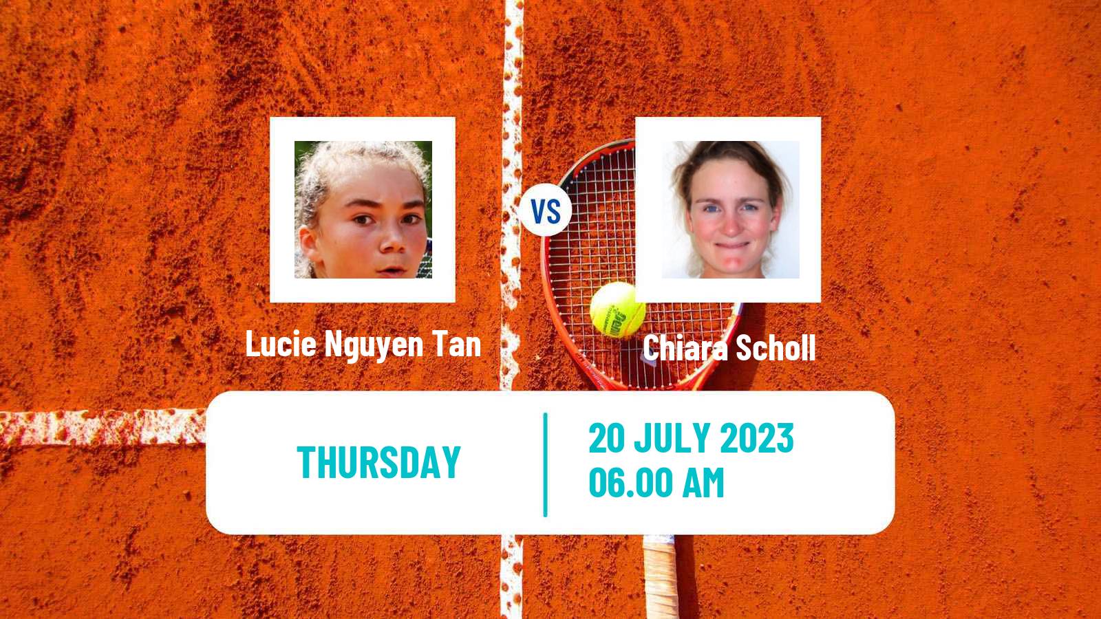 Tennis ITF W25 Darmstadt Women Lucie Nguyen Tan - Chiara Scholl