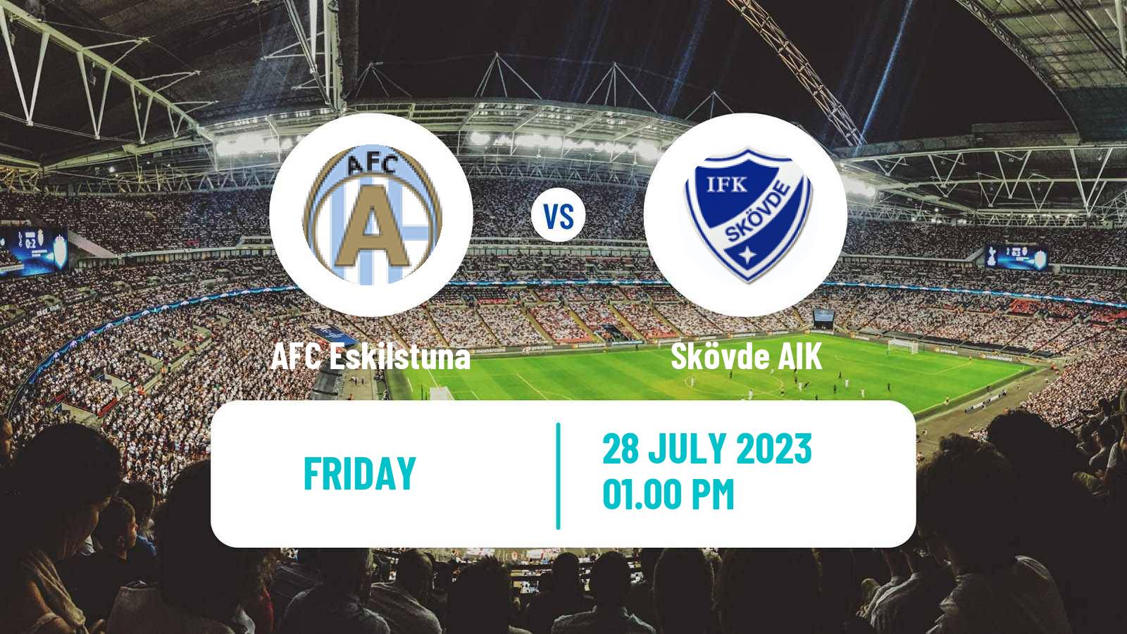 Soccer Swedish Superettan AFC Eskilstuna - Skövde AIK