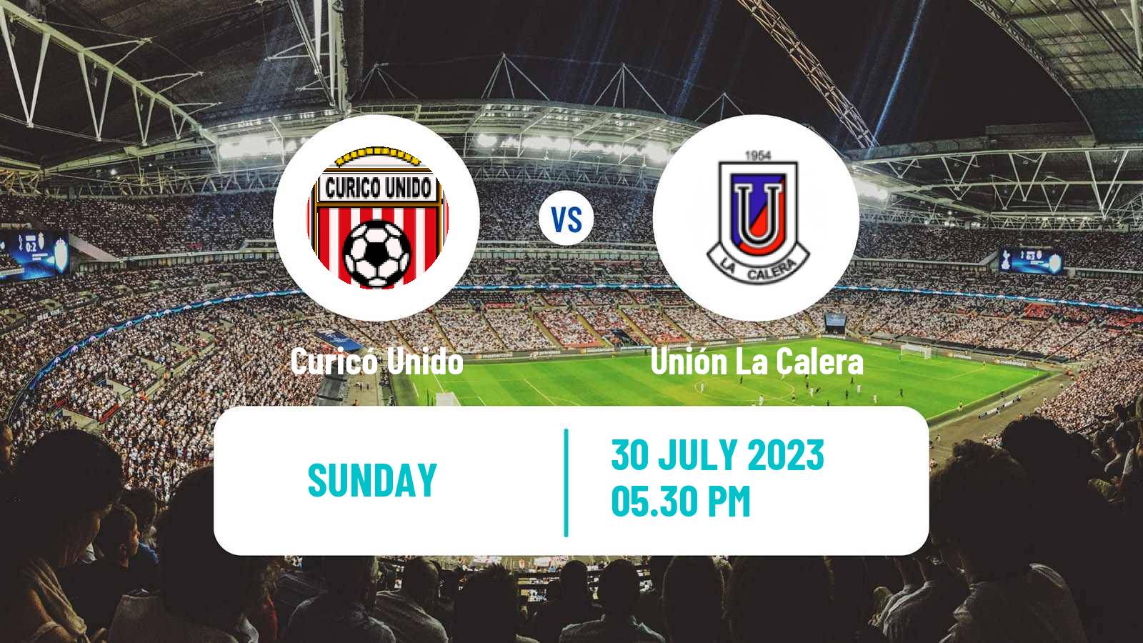 Soccer Chilean Primera Division Curicó Unido - Unión La Calera