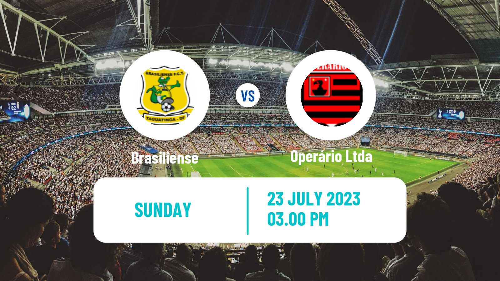 Soccer Brazilian Serie D Brasiliense - Operário Ltda