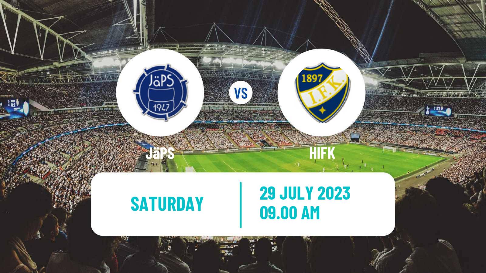 Soccer Finnish Ykkonen JäPS - HIFK