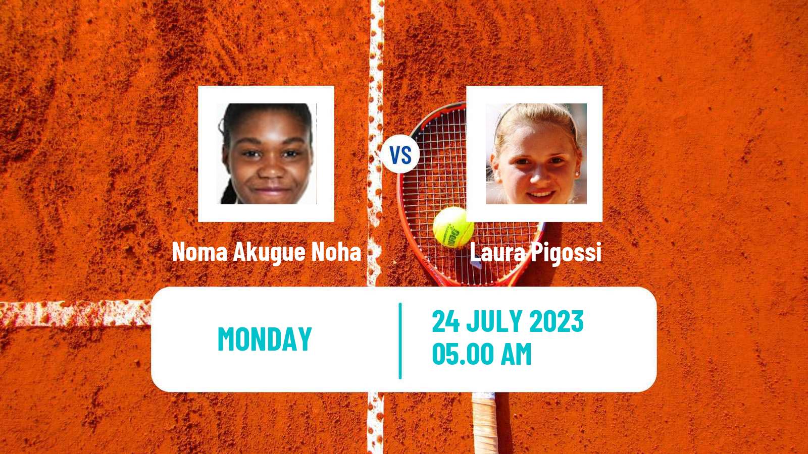Tennis WTA Hamburg Noma Akugue Noha - Laura Pigossi