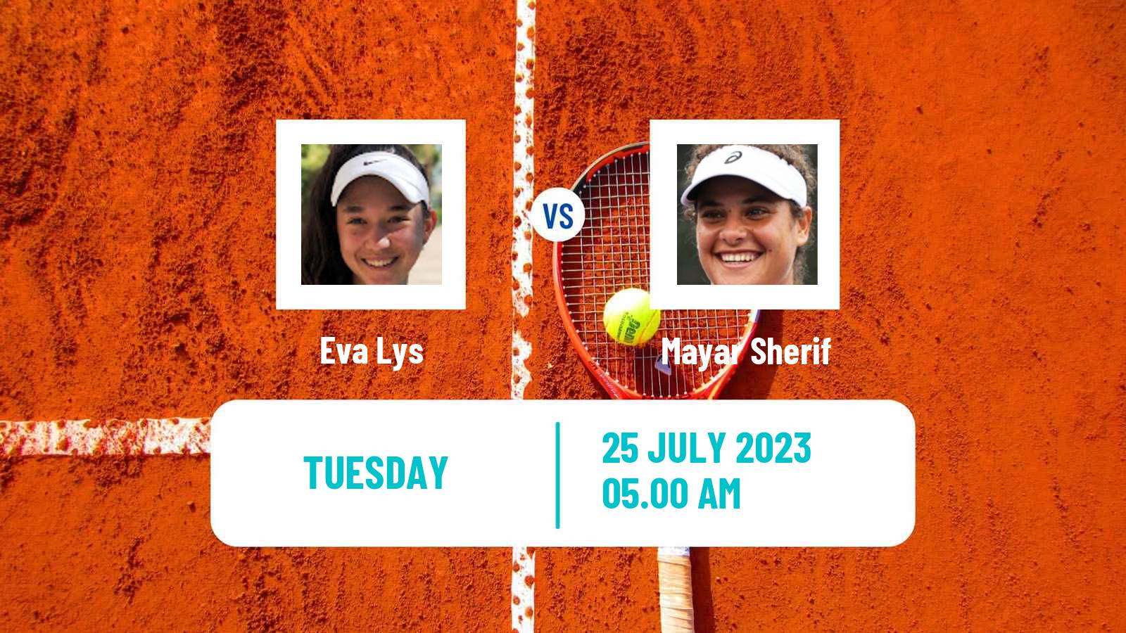 Tennis WTA Hamburg Eva Lys - Mayar Sherif