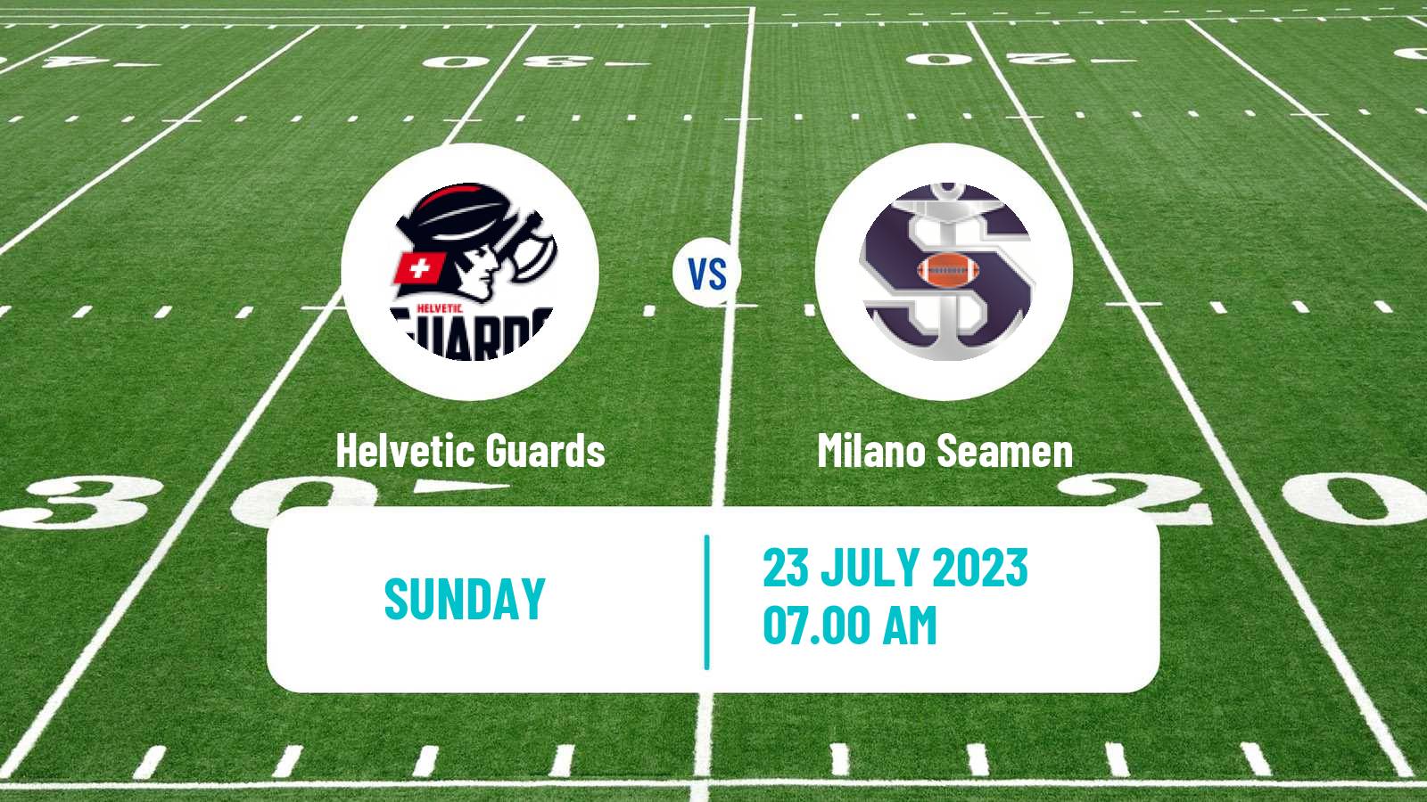 American football European League of American Football Helvetic Guards - Milano Seamen
