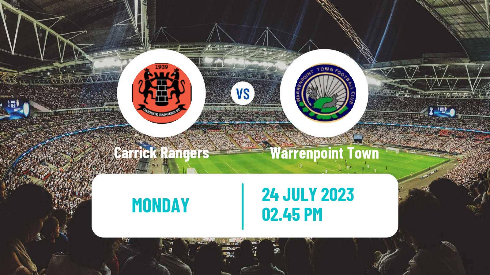Soccer Club Friendly Carrick Rangers - Warrenpoint Town