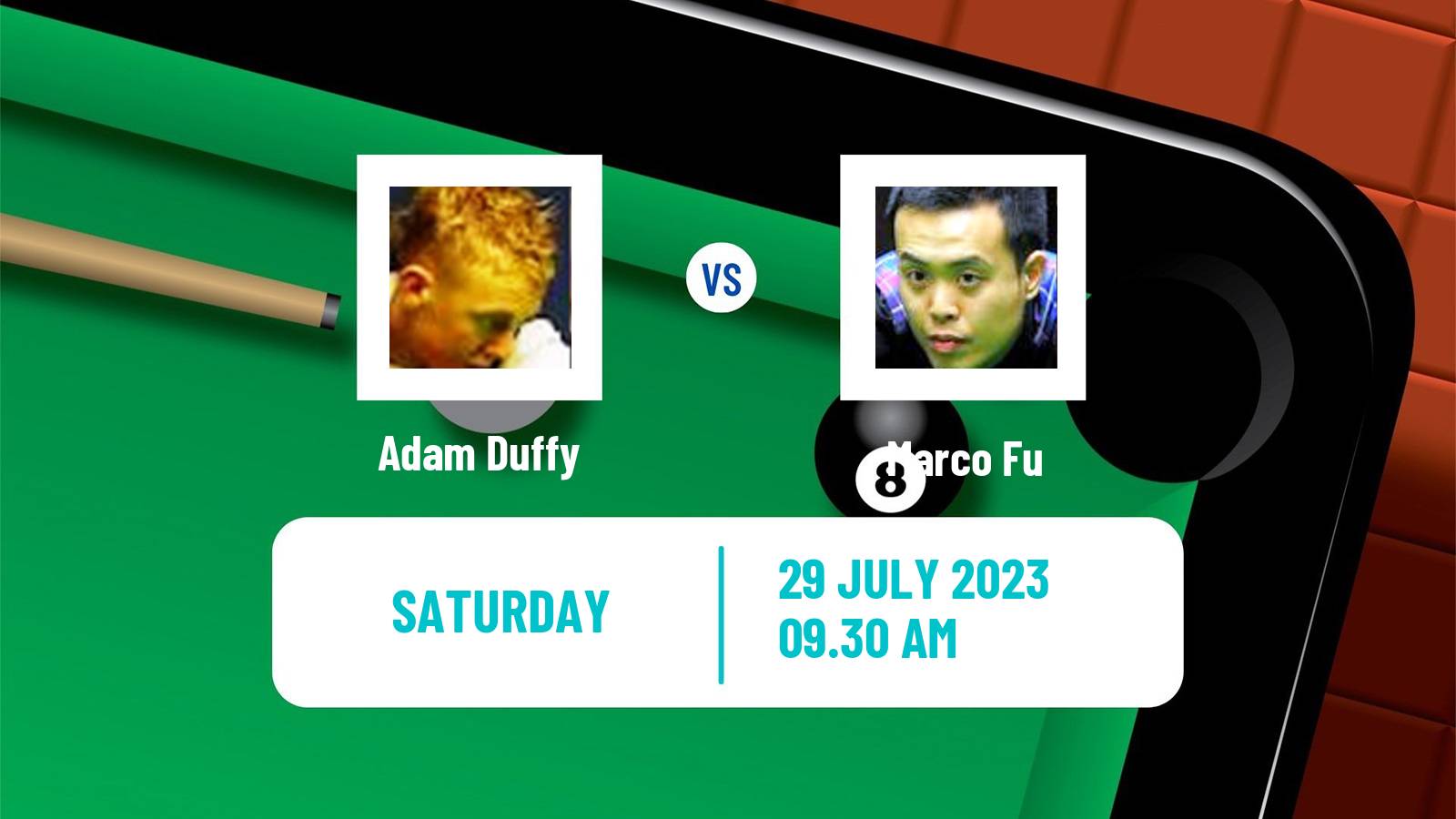 Snooker European Masters Adam Duffy - Marco Fu