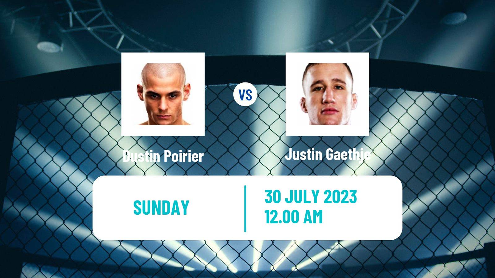 MMA Lightweight UFC Bmf Title Men Dustin Poirier - Justin Gaethje