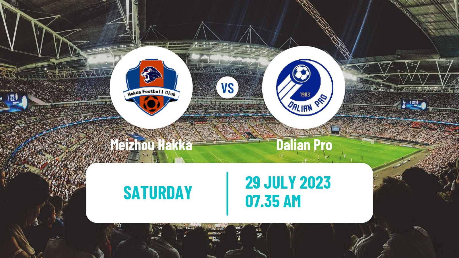 Soccer Chinese Super League Meizhou Hakka - Dalian Pro