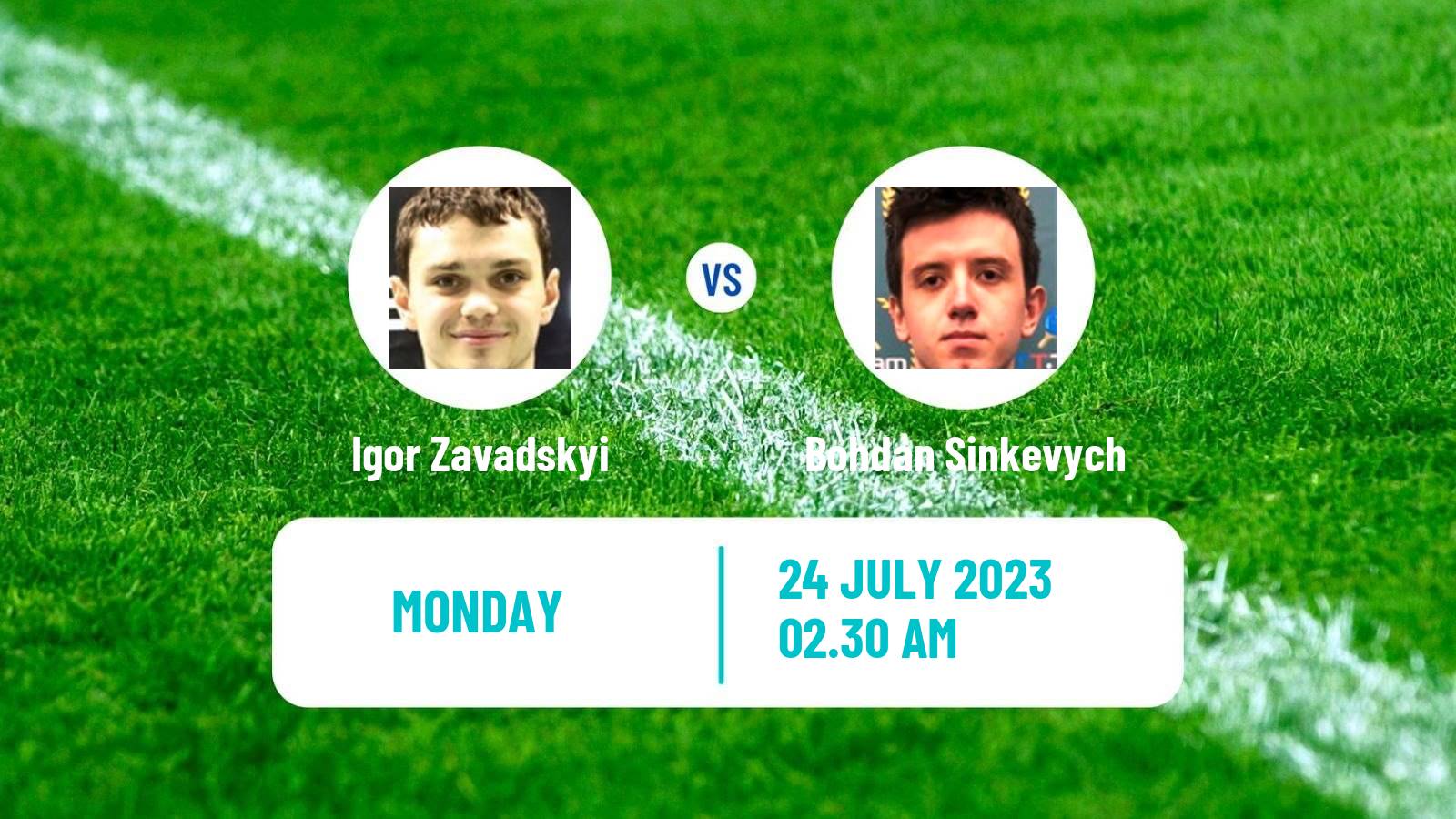 Table tennis Challenger Series Men Igor Zavadskyi - Bohdan Sinkevych