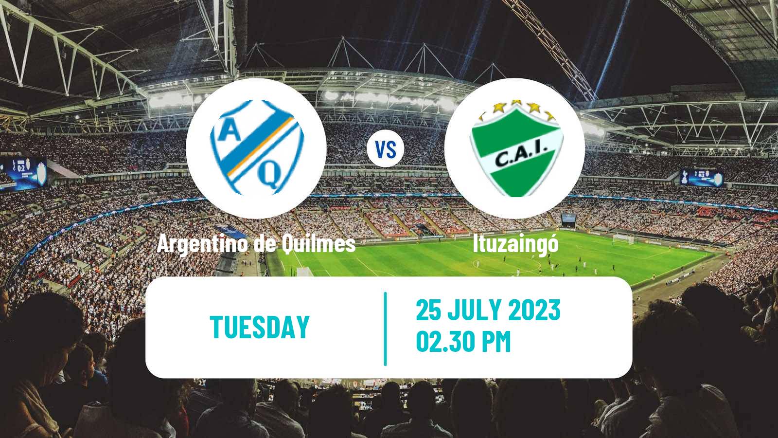 Soccer Argentinian Primera B Argentino de Quilmes - Ituzaingó