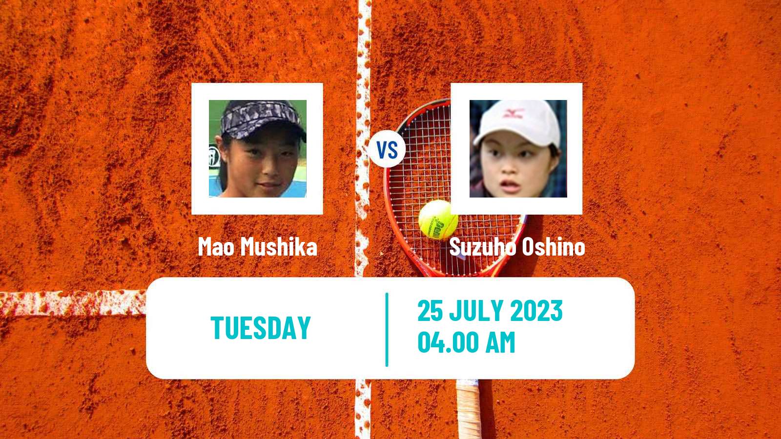 Tennis ITF W15 Sapporo Women Mao Mushika - Suzuho Oshino